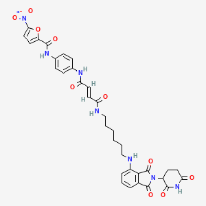 molecular formula C34H33N7O10 B10831980 PROTAC STING Degrader-1 