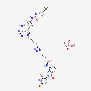 molecular formula C46H50F3N13O8 B10832087 PF15 (Tfa) 