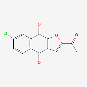 2-acetyl-7-chlorobenzo[f][1]benzofuran-4,9-dione