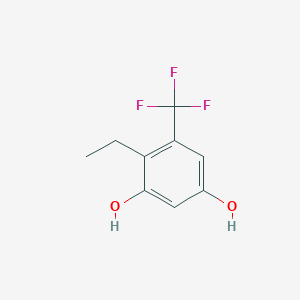 2-Ethyl-1,5-dihydroxy-3-trifluoromethyl-benzene