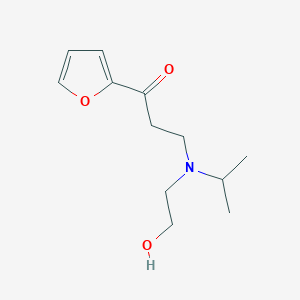 molecular formula C12H19NO3 B10832209 1-(Furan-2-yl)-3-[2-hydroxyethyl(propan-2-yl)amino]propan-1-one 