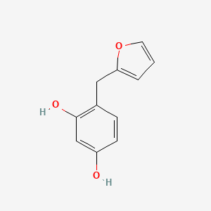 molecular formula C11H10O3 B10832212 4-(furan-2-ylmethyl)benzene-1,3-diol 