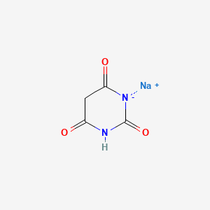 molecular formula C4H3N2NaO3 B10832312 Barbituric acid, sodium salt CAS No. 24012-01-9