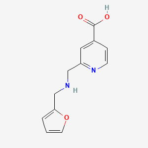 molecular formula C12H12N2O3 B10832337 2-[(Furan-2-Ylmethylamino)methyl]pyridine-4-Carboxylic Acid 