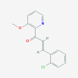 molecular formula C15H12ClNO2 B10832511 Chalcone derivative 4 