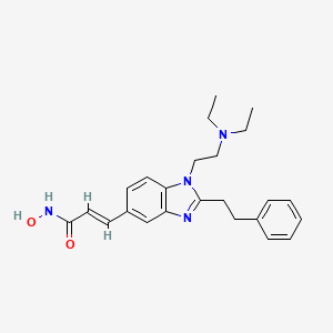 3-(1-(2-(diethylamino)ethyl)-2-phenethyl-1H-benzo[d]imidazol-5-yl)-N-hydroxyacrylamide