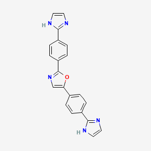 2,5-bis[4-(1H-imidazol-2-yl)phenyl]oxazole