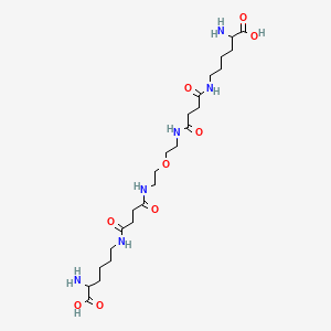 2-Amino-6-[[4-[2-[2-[[4-[(5-amino-5-carboxypentyl)amino]-4-oxobutanoyl]amino]ethoxy]ethylamino]-4-oxobutanoyl]amino]hexanoic acid