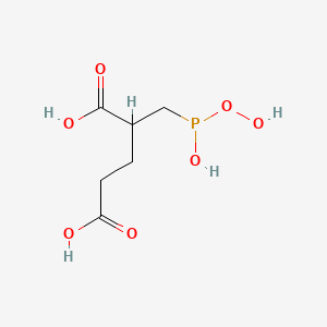 2-[[Hydroperoxy(hydroxy)phosphanyl]methyl]pentanedioic acid