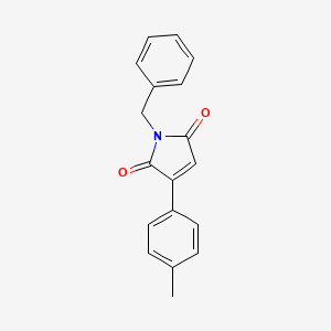 molecular formula C18H15NO2 B10832774 1-benzyl-3-p-tolyl-1H-pyrrole-2,5-dione 