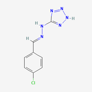 N-[(E)-(4-chlorophenyl)methylideneamino]-2H-tetrazol-5-amine