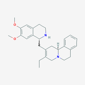 (11bS)-2-[[(1R)-6,7-dimethoxy-1,2,3,4-tetrahydroisoquinolin-1-yl]methyl]-3-ethyl-4,6,7,11b-tetrahydro-1H-benzo[a]quinolizine