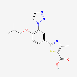 molecular formula C17H18N4O3S B10832947 Azole benzene derivative 1 