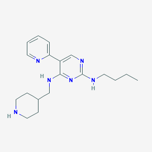 2-N-butyl-4-N-(piperidin-4-ylmethyl)-5-pyridin-2-ylpyrimidine-2,4-diamine