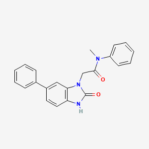 N-methyl-2-(2-oxo-6-phenyl-2,3-dihydro-1H-benzimidazol-1-yl)-N-phenylacetamide