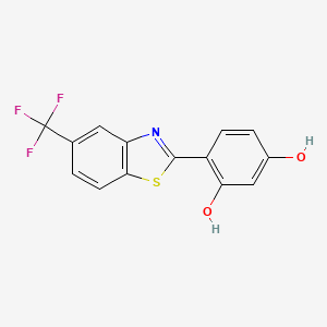 2-(2,4-Dihydroxyphenyl)-5-(trifluoromethyl)benzothiazole