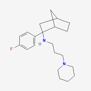 molecular formula C21H31FN2 B10833186 Bicyclo-heptan-2-amine derivative 2 