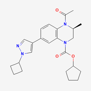 molecular formula C24H30N4O3 B10833193 Benzothiazepine analog 12 