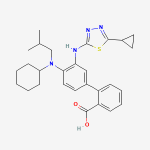 molecular formula C28H34N4O2S B10833203 Biphenyl 1,2-diamine derivative 1 