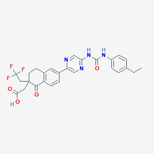 molecular formula C27H25F3N4O4 B10833219 Carbamide derivative 2 