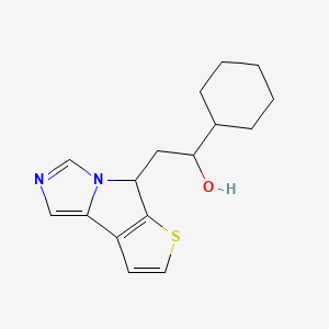 1-Cyclohexyl-2-(9-thia-4,6-diazatricyclo[6.3.0.02,6]undeca-1(8),2,4,10-tetraen-7-yl)ethanol