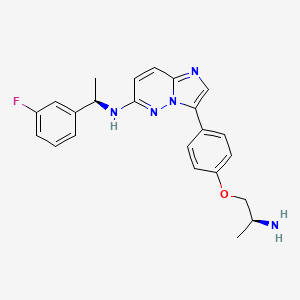 molecular formula C23H24FN5O B10833492 Imidazo[1,2-b]pyridazine derivative 2 