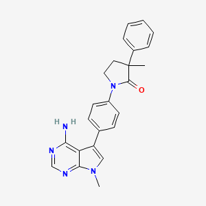 molecular formula C24H23N5O B10833794 Phenylpyrrolidinone derivative 3 