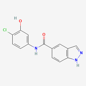 N-(4-chloro-3-hydroxyphenyl)-1H-indazole-5-carboxamide