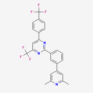 2-[3-(2,6-Dimethyl-pyridin-4-yl)-phenyl]-4-trifluoromethyl-6-(4-trifluoromethyl-phenyl)-pyrimidine