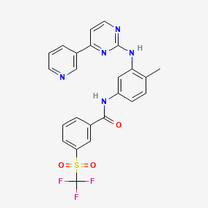 N-[4-methyl-3-[(4-pyridin-3-ylpyrimidin-2-yl)amino]phenyl]-3-(trifluoromethylsulfonyl)benzamide