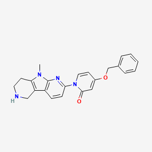 1-(8-methyl-4,8,10-triazatricyclo[7.4.0.02,7]trideca-1(9),2(7),10,12-tetraen-11-yl)-4-phenylmethoxypyridin-2-one