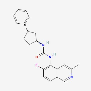 1-(6-fluoro-3-methylisoquinolin-5-yl)-3-[(1R,3S)-3-phenylcyclopentyl]urea