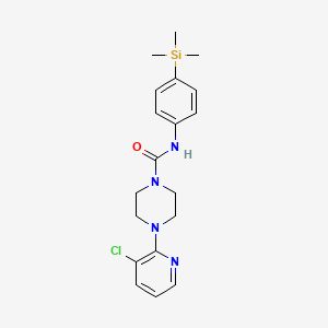 4-(3-chloropyridin-2-yl)-N-(4-trimethylsilylphenyl)piperazine-1-carboxamide