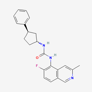 1-(6-fluoro-3-methylisoquinolin-5-yl)-3-[(1R,3R)-3-phenylcyclopentyl]urea