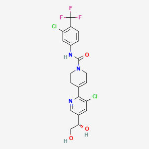 4-[3-chloro-5-[(1S)-1,2-dihydroxyethyl]pyridin-2-yl]-N-[3-chloro-4-(trifluoromethyl)phenyl]-3,6-dihydro-2H-pyridine-1-carboxamide