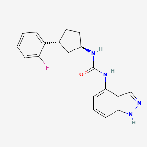 1-[(1R,3R)-3-(2-fluorophenyl)cyclopentyl]-3-(1H-indazol-4-yl)urea