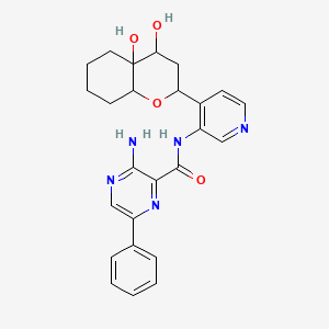 N-[4-(4,4a-dihydroxy-2,3,4,5,6,7,8,8a-octahydrochromen-2-yl)pyridin-3-yl]-3-amino-6-phenylpyrazine-2-carboxamide