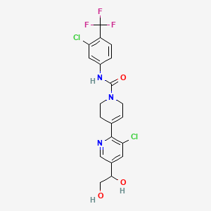 4-[3-chloro-5-(1,2-dihydroxyethyl)pyridin-2-yl]-N-[3-chloro-4-(trifluoromethyl)phenyl]-3,6-dihydro-2H-pyridine-1-carboxamide