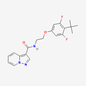 N-[2-(4-tert-butyl-3,5-difluorophenoxy)ethyl]pyrazolo[1,5-a]pyridine-3-carboxamide