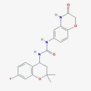 1-(7-fluoro-2,2-dimethyl-3,4-dihydrochromen-4-yl)-3-(3-oxo-4H-1,4-benzoxazin-6-yl)urea