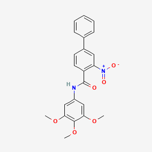 2-nitro-4-phenyl-N-(3,4,5-trimethoxyphenyl)benzamide