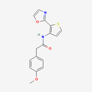 2-(4-methoxyphenyl)-N-(2-(oxazol-2-yl)thiophen-3-yl)acetamide