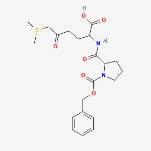 [5-Carboxy-2-oxo-5-[(1-phenylmethoxycarbonylpyrrolidine-2-carbonyl)amino]pentyl]-dimethylsulfanium