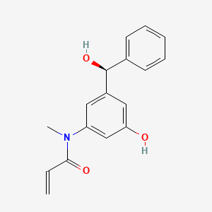 N-[3-hydroxy-5-[(S)-hydroxy(phenyl)methyl]phenyl]-N-methylprop-2-enamide