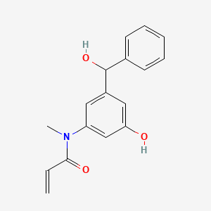 N-[3-hydroxy-5-[hydroxy(phenyl)methyl]phenyl]-N-methylprop-2-enamide