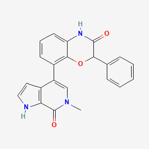 8-(6-methyl-7-oxo-1H-pyrrolo[2,3-c]pyridin-4-yl)-2-phenyl-4H-1,4-benzoxazin-3-one