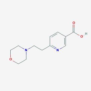 molecular formula C12H16N2O3 B10834806 6-(2-Morpholinoethyl)nicotinic acid 