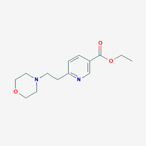 molecular formula C14H20N2O3 B10834854 Ethyl 6-(2-morpholin-4-ylethyl)pyridine-3-carboxylate 