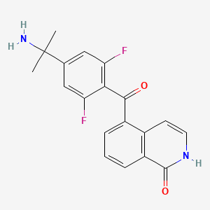 5-[4-(2-aminopropan-2-yl)-2,6-difluorobenzoyl]-2H-isoquinolin-1-one