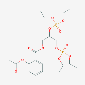 2,3-Bis[(diethoxyphosphinyl)oxy]propyl 2-(acetyloxy)benzoate